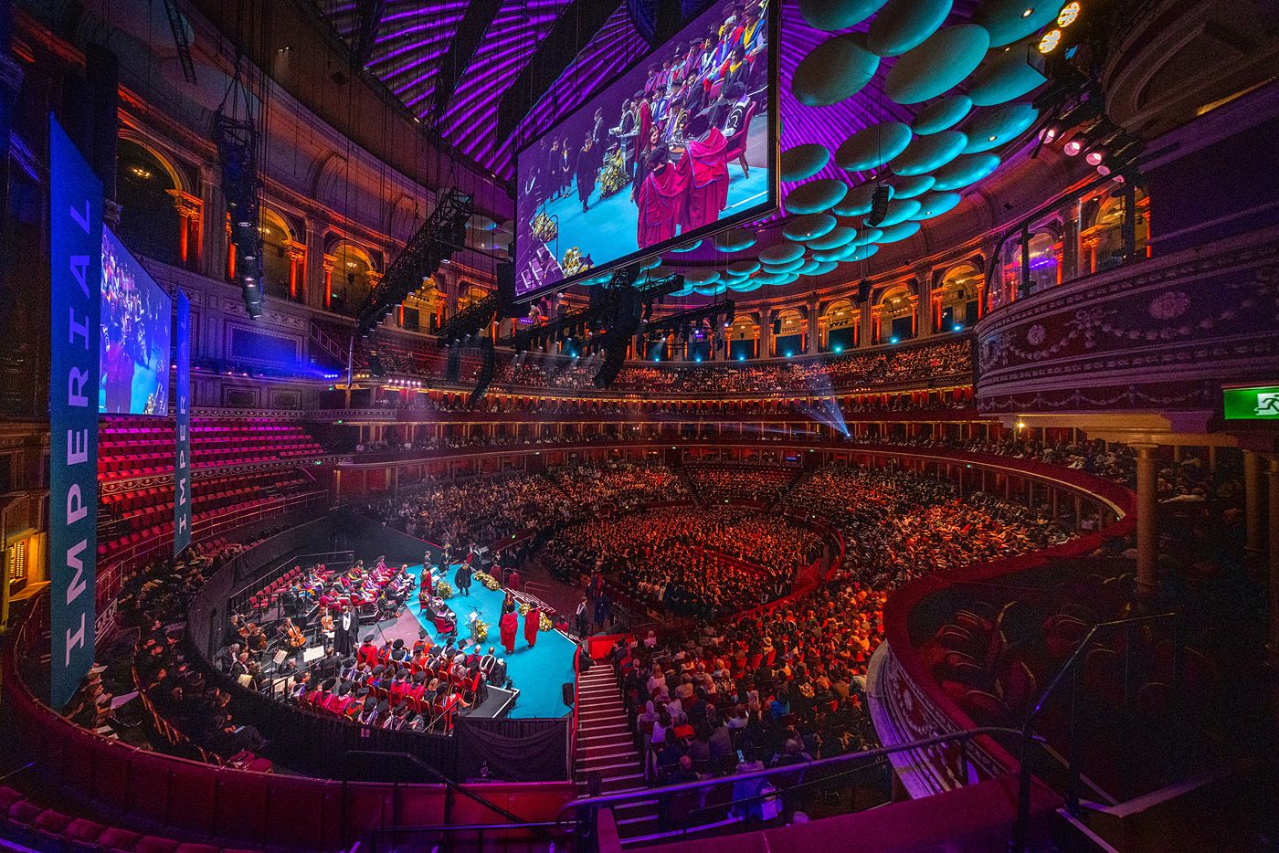 View of the interior of Royal Albert Hall