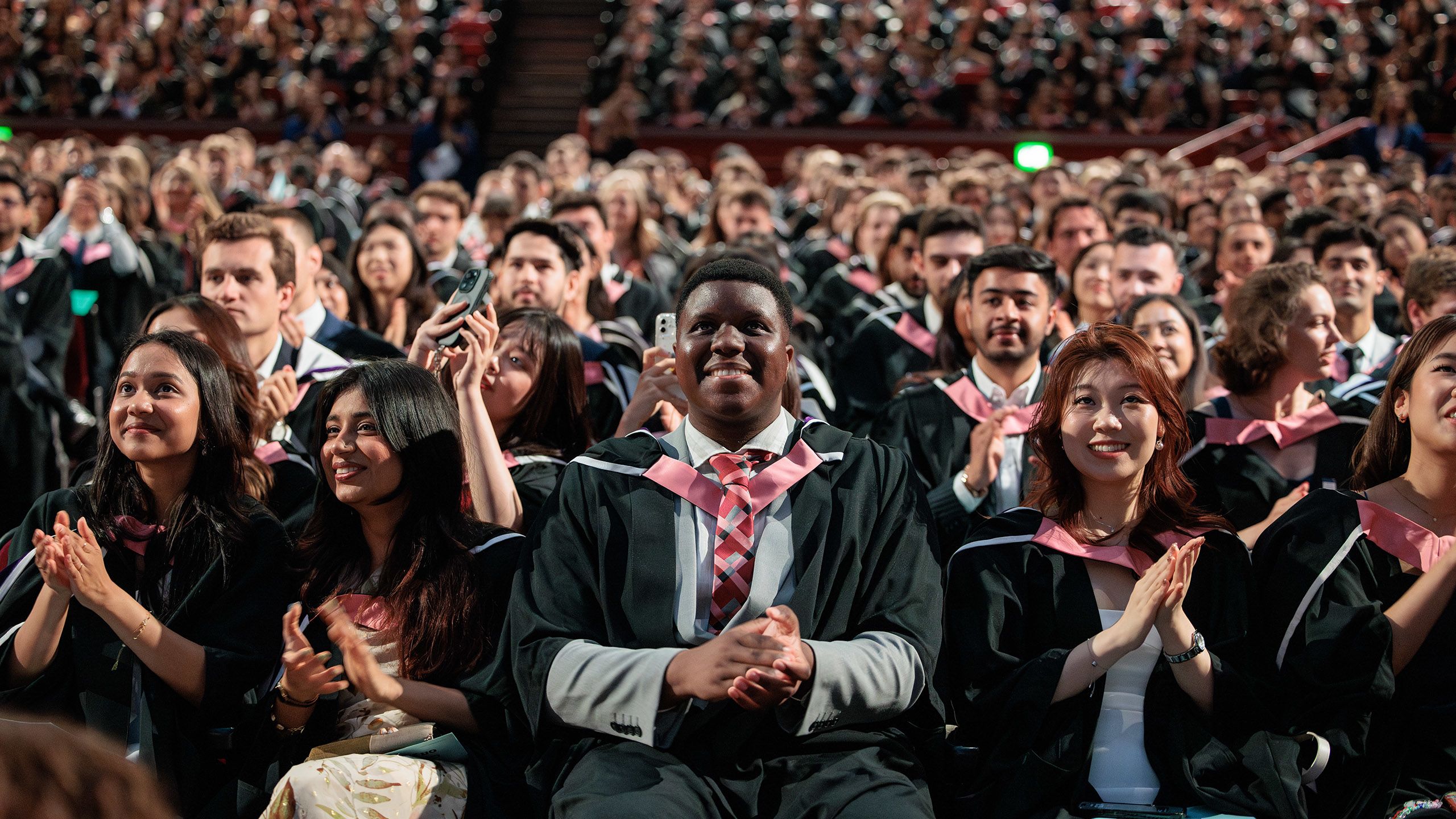 Seated graduands in the Royal Albert Hall